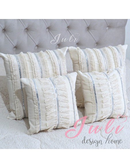 almohadones plateados