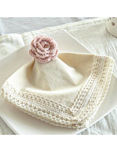 decoración mesa crochet