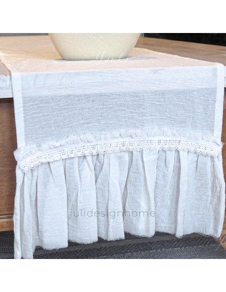 camino de mesa con volados