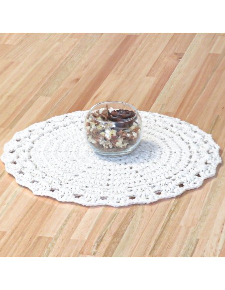 plato de sitio tejido en crochet