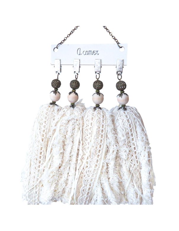 Pesa Para Mantel Set x4 Borla - Juli Design Home