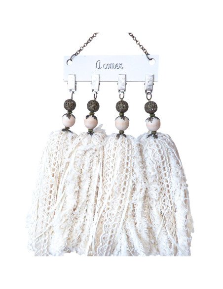 Pesa Para Mantel Set x4 Borla - Juli Design Home