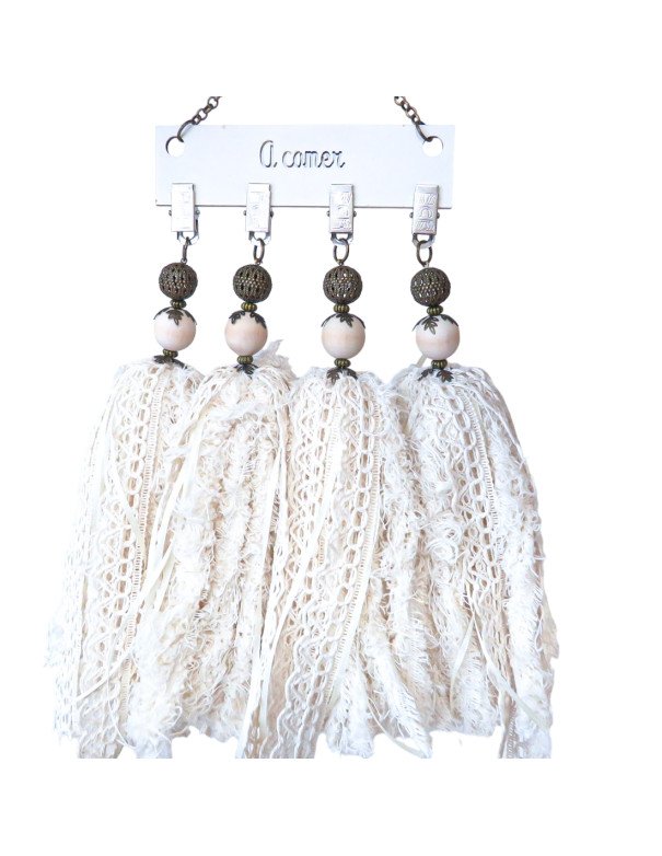 Pesa Para Mantel Set x4 Borla - Juli Design Home