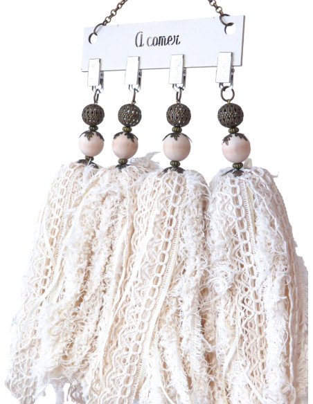 Pesa Para Mantel Set x4 Borla - Juli Design Home