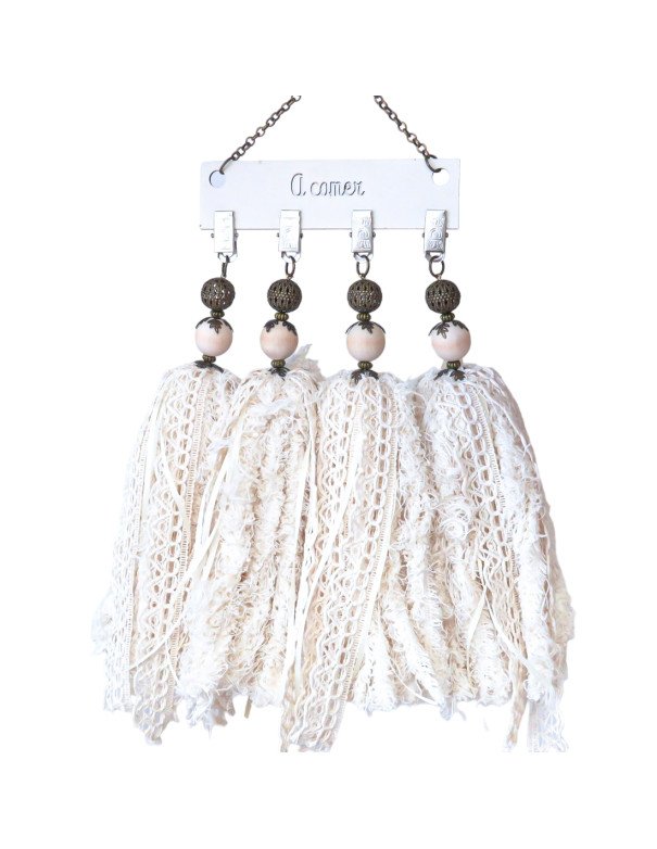 Pesa Para Mantel Set x4 Borla - Juli Design Home