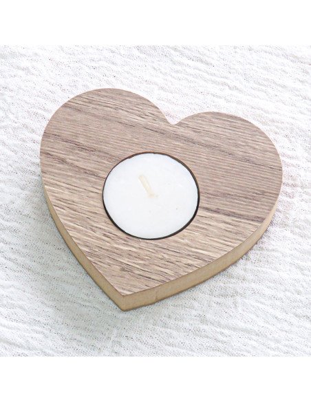 Vela Corazón Melamina - Decorá tu mesa