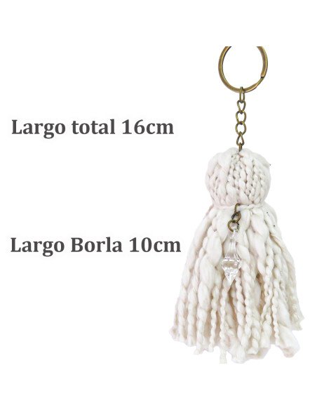 Llavero Borla Natural - Juli Design Home