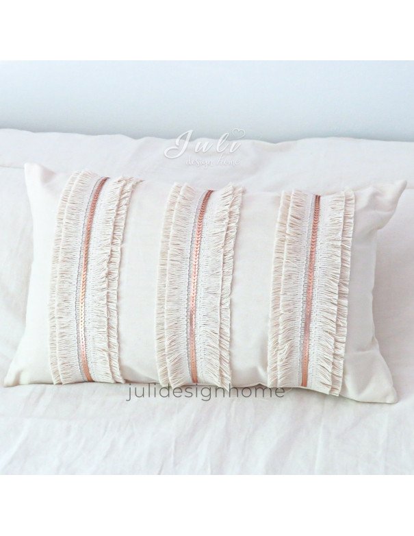 almohadón boho chic