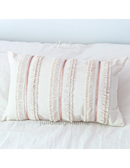 almohadón boho chic