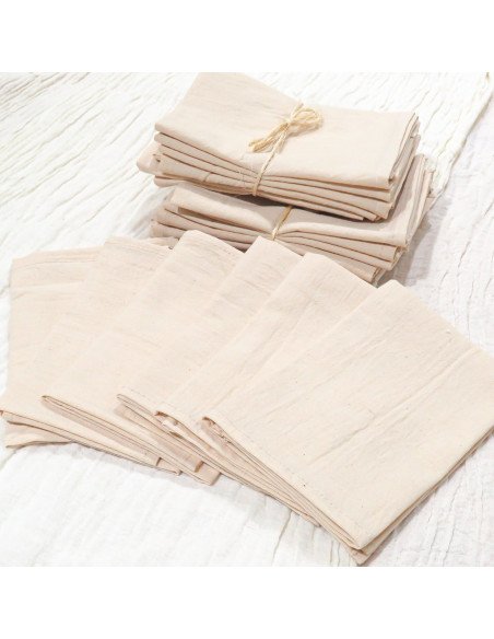 Servilletas de Tela Tusor Pack x6 (Arena)- Juli Design Home