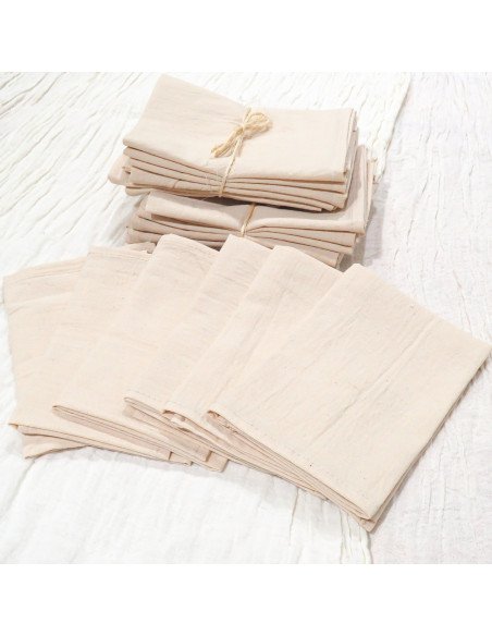 Servilletas de Tela Tusor Pack x6 (Arena)- Juli Design Home