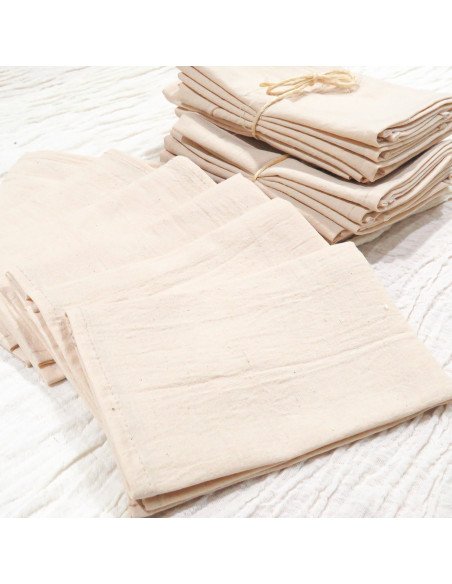Servilletas de Tela Tusor Pack x6 (Arena)- Juli Design Home