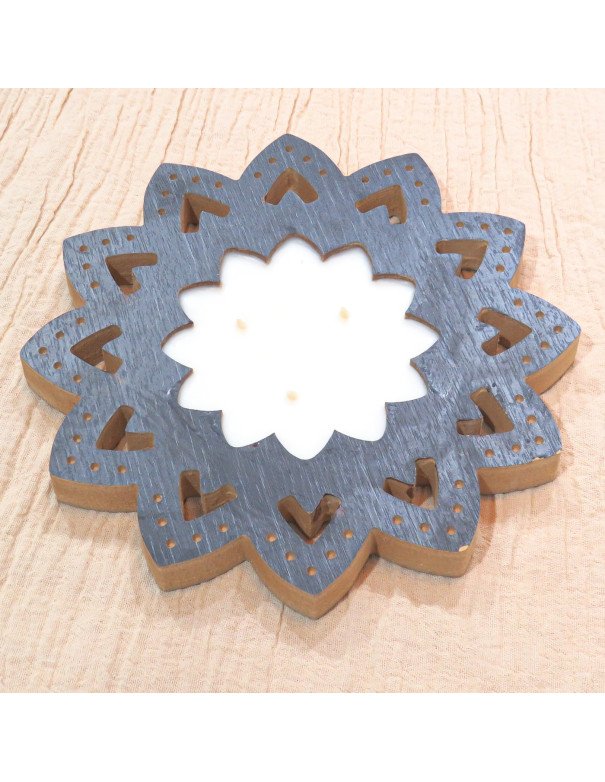 Vela Marroqui (20cm) Negro - Decorá tu mesa