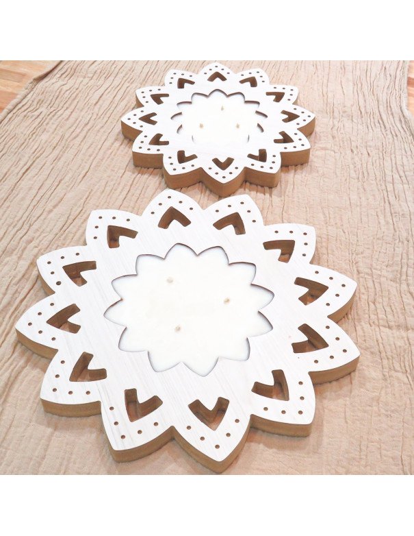 Vela Marroqui (25cm) Blanco- Decorá tu mesa