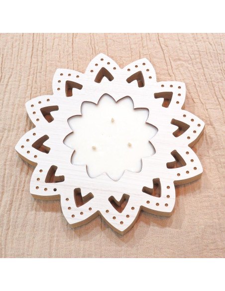 Vela Marroqui (20cm) Blanco- Decorá tu mesa