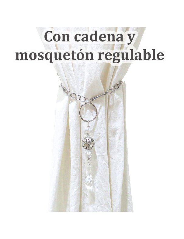 Sujeta Cortinas Cairel Agarradera Bijou Caireles - Juli Design Home