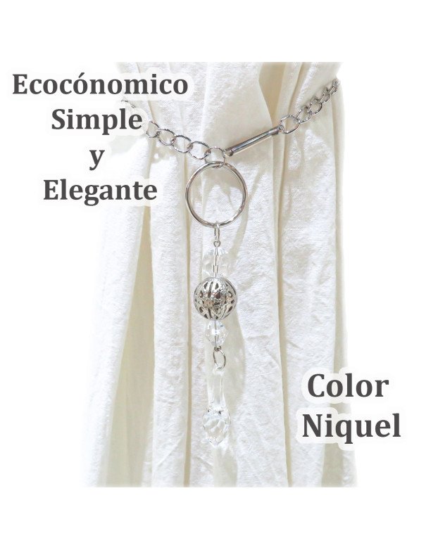 Sujeta Cortinas Cairel Agarradera Bijou Caireles - Juli Design Home