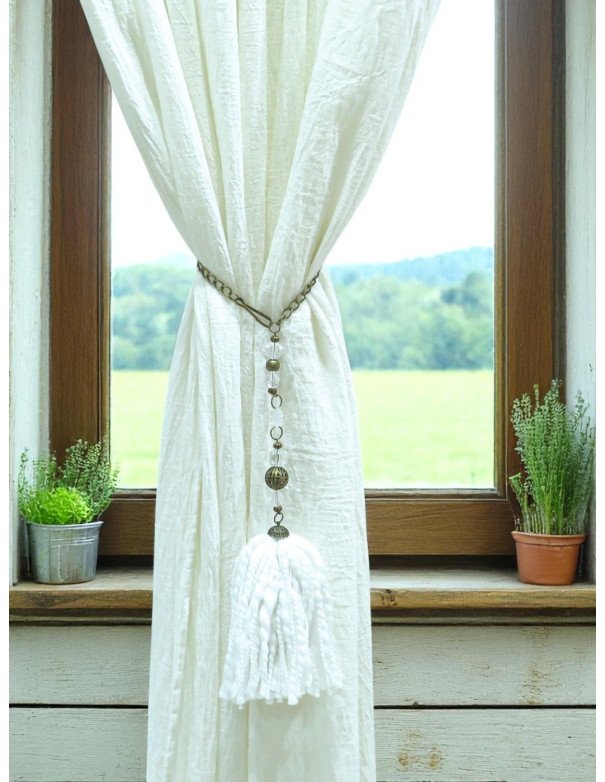 Borla Para Cortinas Blanco - Juli Design Home