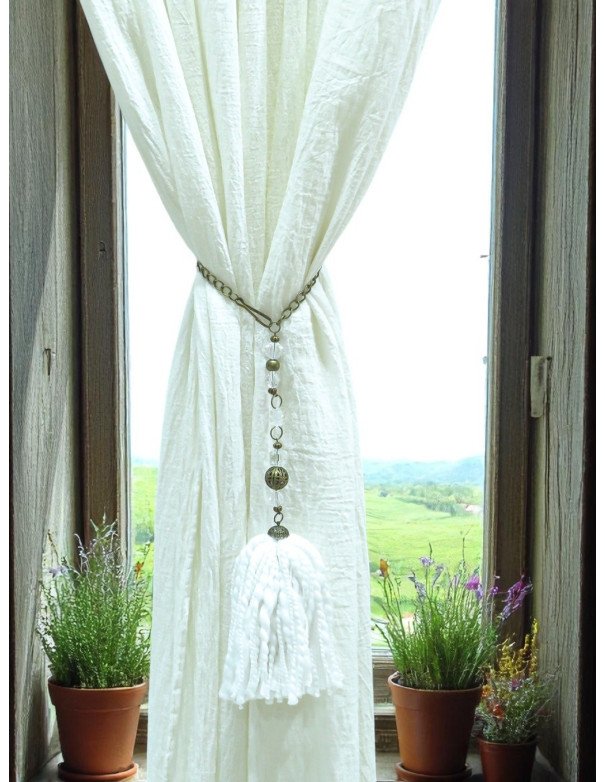 Borla Para Cortinas Blanco - Juli Design Home
