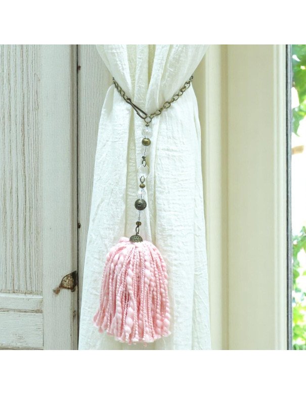 Borla Para Cortinas Rosa- Juli Design Home