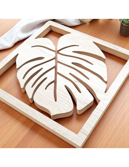 Cuadro de Madera Hoja II - Juli Design Home