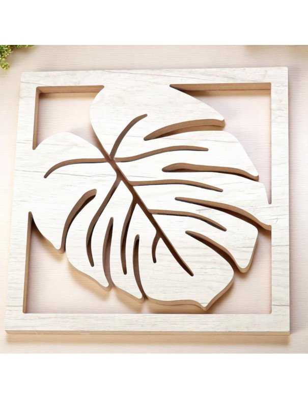 Cuadro de Madera Hoja II - Juli Design Home