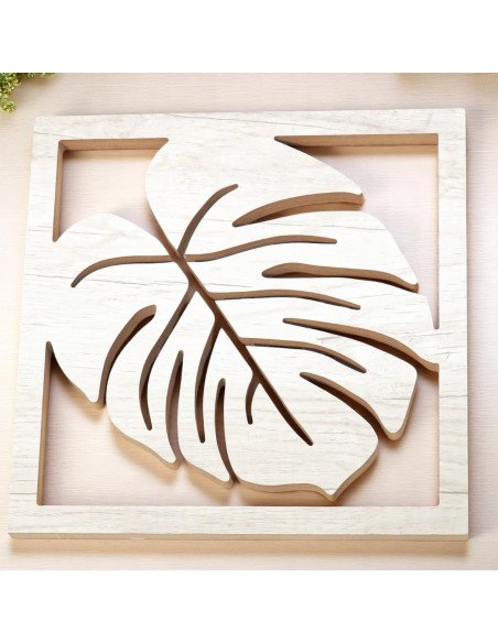 Cuadro de Madera Hoja II - Juli Design Home