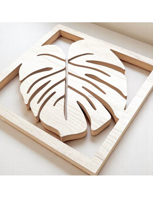 Cuadro de Madera Hoja II - Juli Design Home