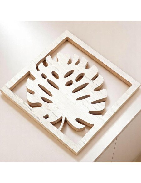 Cuadro de Madera Hoja II - Juli Design Home