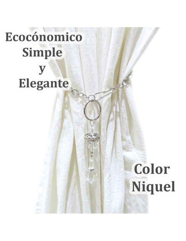 Sujeta Cortinas Cairel Agarradera  - Juli Design Home