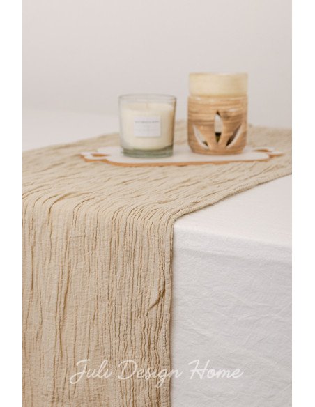 Caminos de Mesa Gasa Arena - Juli Design Home