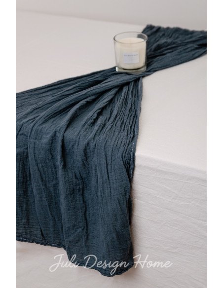 Caminos de Mesa Gasa Grafito - Juli Design Home