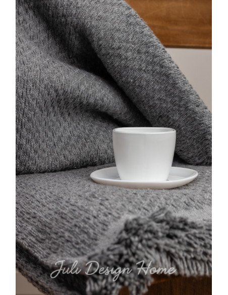 Manta Begonia Rústica Gris - Juli Design Home