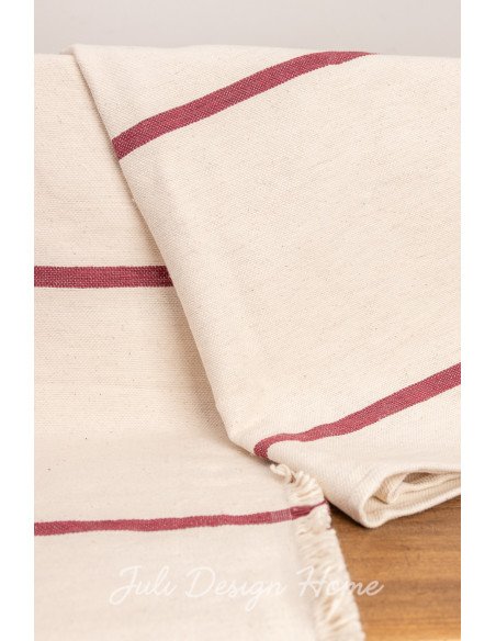 Manta Sillón Rústica Rojo - Juli Design Home