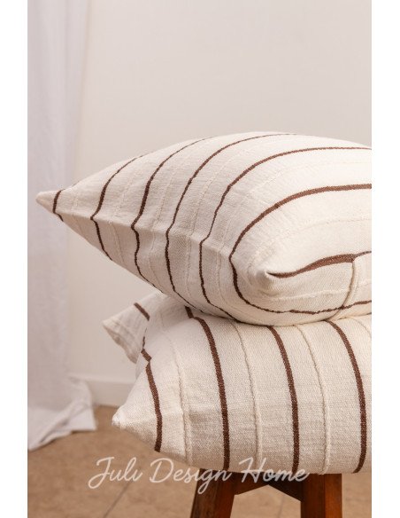 Funda de Almohadón Valeria 50x50 (Marrón) -  Juli Design Home