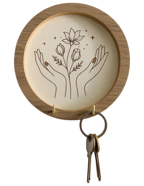 Porta Llaves Florecer Circular - Juli Design Home