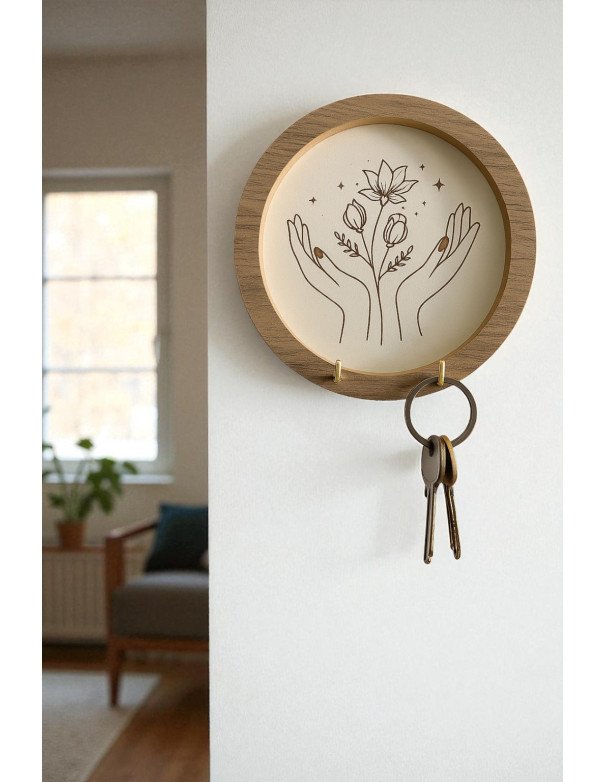 Porta Llaves Florecer Circular - Juli Design Home