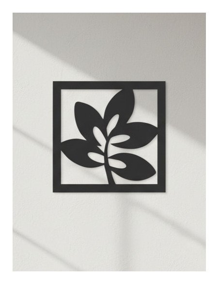 Cuadro Hoja III - Negro 40cm - Juli Design Home