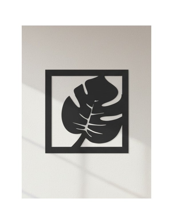 Cuadro Hoja IV - Negro 40cm - Juli Design Home