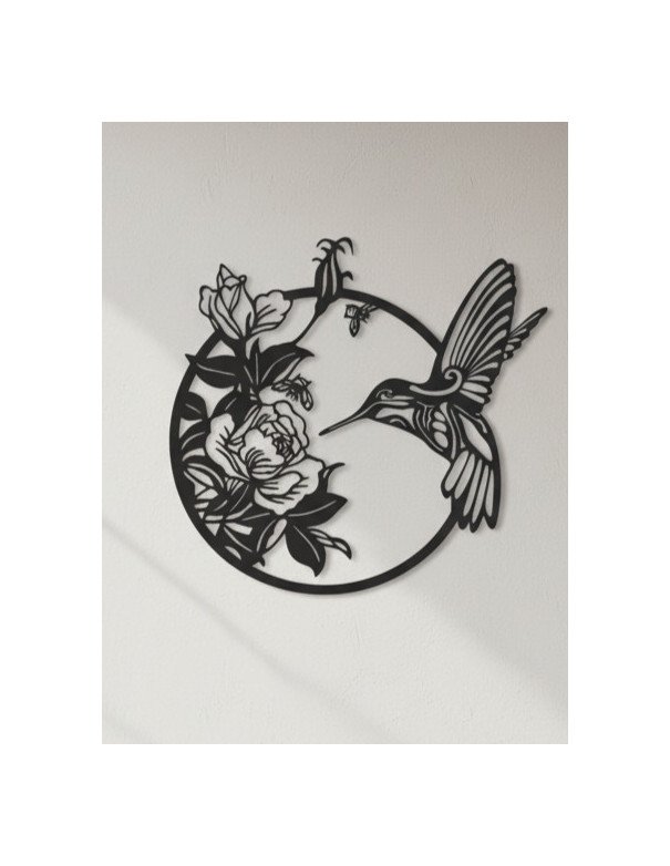 Cuadro Hoja IV - Negro 40cm - Juli Design Home