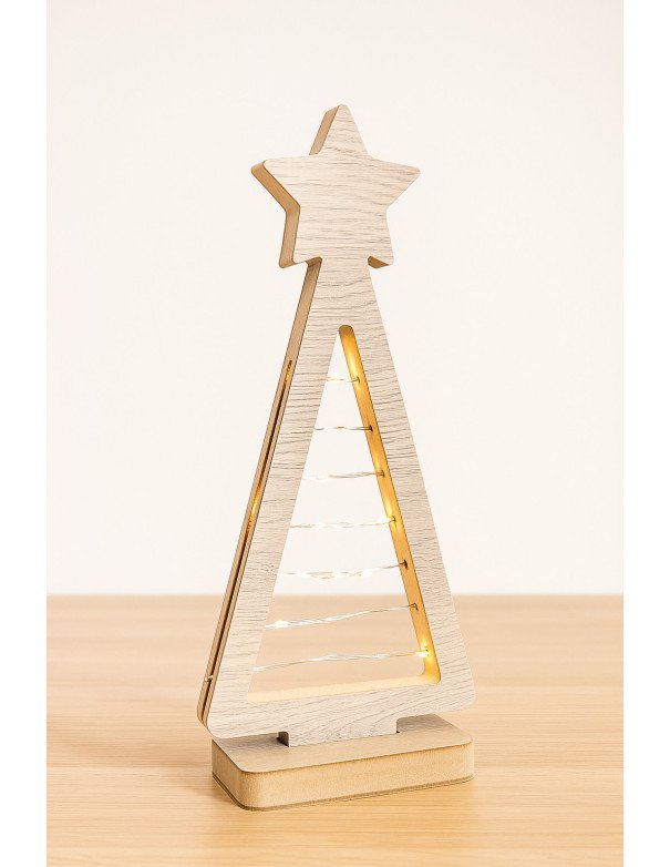 Arbolito Madera Con Luces - Juli Design Home