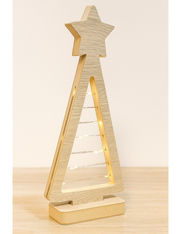 Arbolito Madera Con Luces - Juli Design Home