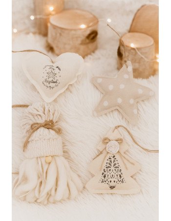 Set x4 Adornos de Tela Navidad - Juli Design Home