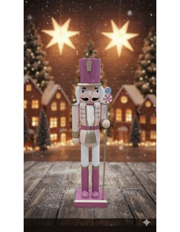 Cascanueces Mediano 38cm (Rosa) - Juli Design Home