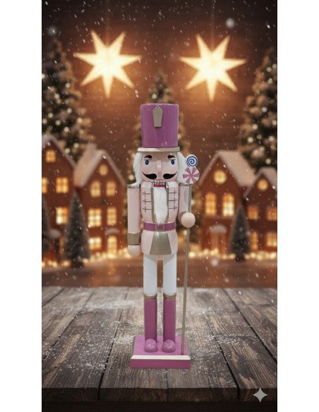 Cascanueces Mediano 38cm (Rosa) - Juli Design Home