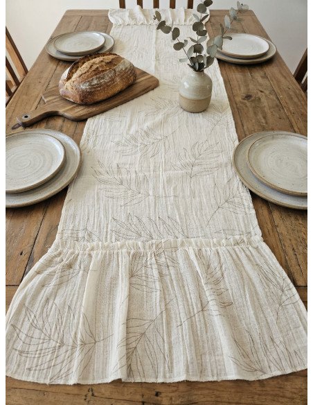 Camino de Mesa Con Volados Federica - Juli Design Home