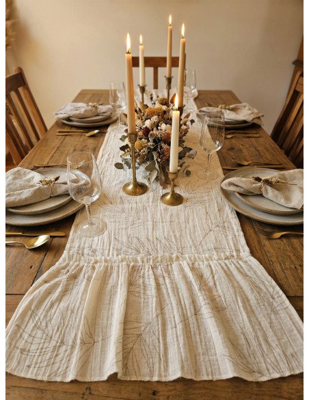 Camino de Mesa Con Volados Federica - Juli Design Home