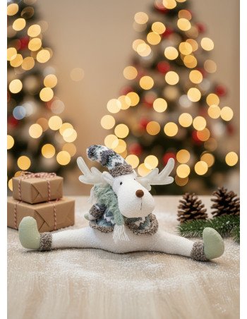 Peluche de Reno Acrobata Navideño - Juli Design Home