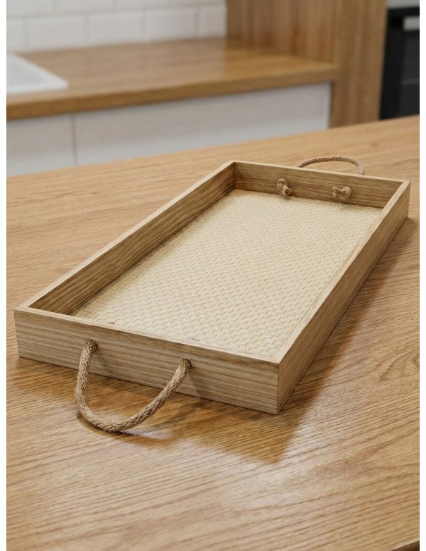 Bandeja Con Manija (Madera) - Juli Design Home