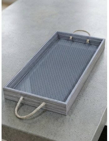 Bandeja Con Manija (Gris) - Juli Design Home